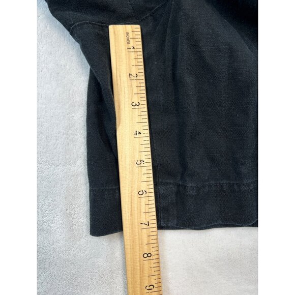 Lauren Ralph Lauren Shorts Womens Black 18W Plus Linen Blend Cargo - Picture 7 of 7